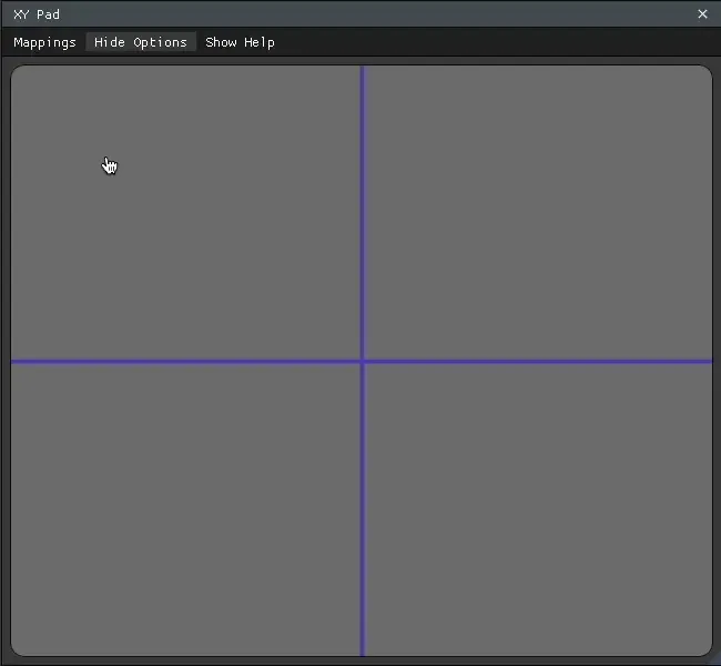 Repeating loop of cursor moving around XY Pad